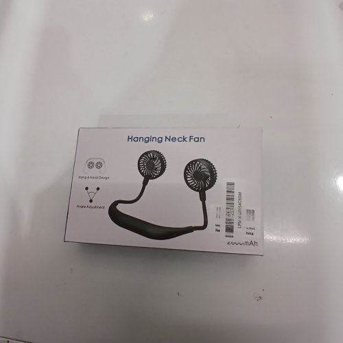 AMACOOL RECHARGEABLE HANGING NECK FAN - 2600MAH - BLACK (MODEL: HF340) image 2