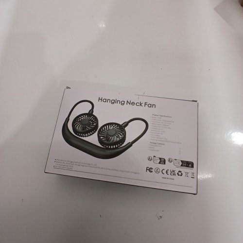 AMACOOL RECHARGEABLE HANGING NECK FAN - 2600MAH - BLACK (MODEL: HF340) image 3