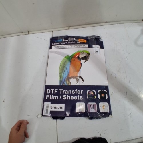 LCC DTF HOT AND COLD PEEL TRANSFER FILM SHEETS - 50 SHEETS - 13" X 19" - WHITE image 4