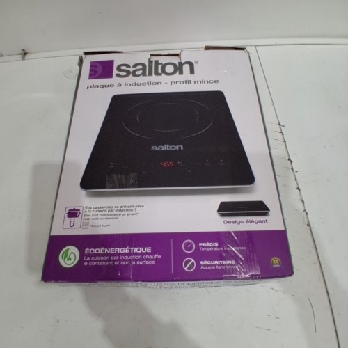 SALTON SLIM INDUCTION COOKTOP ENERGY EFFICIENT - 1500W - 60°C TO 240°C - BLACK (MODEL: ID2066) image 4