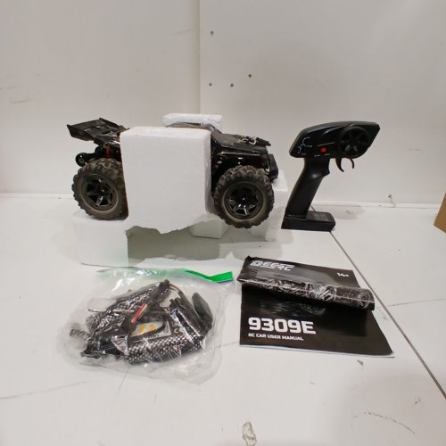 DEERC ALL TERRAIN ELECTRIC WATERPROOF RC MONSTER TRUCK - 1:16 SCALE - 40KPH 4WD - 2.4GHX - BLACK (MODEL: 9309E) image 2