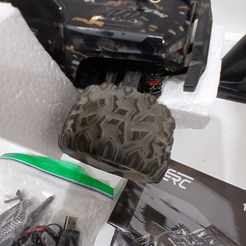 DEERC ALL TERRAIN ELECTRIC WATERPROOF RC MONSTER TRUCK - 1:16 SCALE - 40KPH 4WD - 2.4GHX - BLACK (MODEL: 9309E) image 3