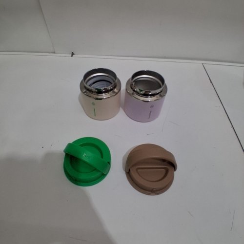 2PK THERMOFLASK INSULATED FOOD JARS - 20OZ - GREEN/TAN & BROWN/PINK (MODEL: 1759351) image 2