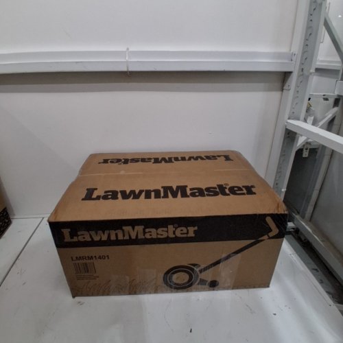 LAWNMASTER PUSH REEL LAWN MOWER - 14" - BLACK/ORANGE (MODEL: LMRM1401) image 8