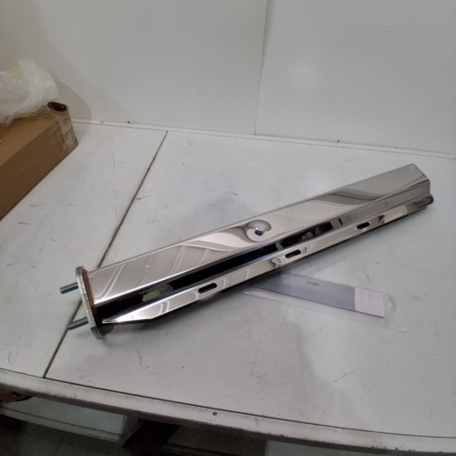 MIAOKUI MUDFLAP HANGER BRACKET FOR COMMERCIAL SEMI TRUCKS - 2 1/2" BOLT SPACING - SILVER (MODEL: 302-4) image 3