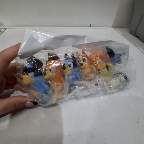 8PC ASSORTED BLUEY CARTOON FIGURINES - MULTICOLOR image 2