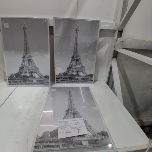 3PK UPSIMPLES WALL MOUNTING SCRATCH PROOF PICTURE FRAMES - 16" X 24" - WHITE (MODEL: FUP0301365) image 2