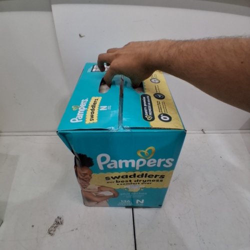 136PK PAMPERS SWADDLERS SKIN SAFE DISPOSABLE DIAPERS - NEWBORN image 3