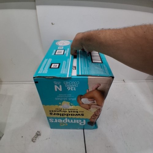 136PK PAMPERS SWADDLERS SKIN SAFE DISPOSABLE DIAPERS - NEWBORN image 4