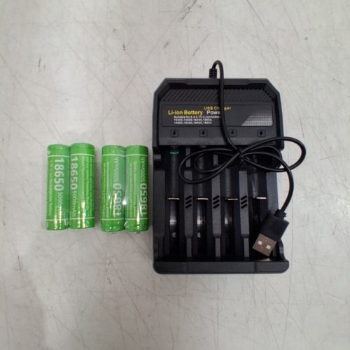 5PC UNIVERSAL LI-ION BATTERY CHARGER WITH BATTERIES - 2A / 4.2V (MODEL: MS-5D84A) image 2