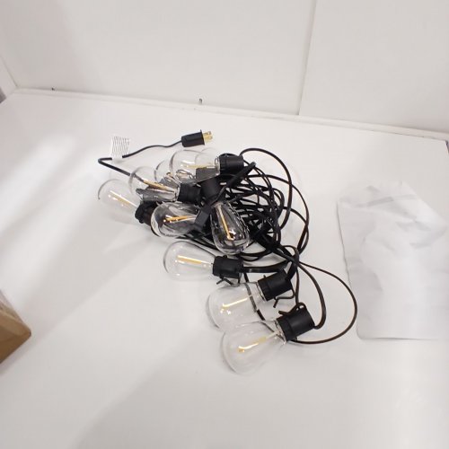 TORKASE S14 VINTAGE CONNECTABLE WATERPROOF LED STRING LIGHTS WITH DIMMABLE SHATTERPROOF BULBS - 30FT - WARM WHITE image 3