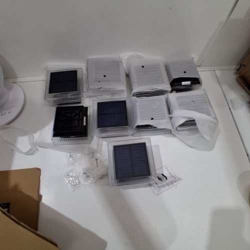 9PK QUNTIS SOLAR PANEL SQUARE LIGHTS - BLACK/CLEAR image 3