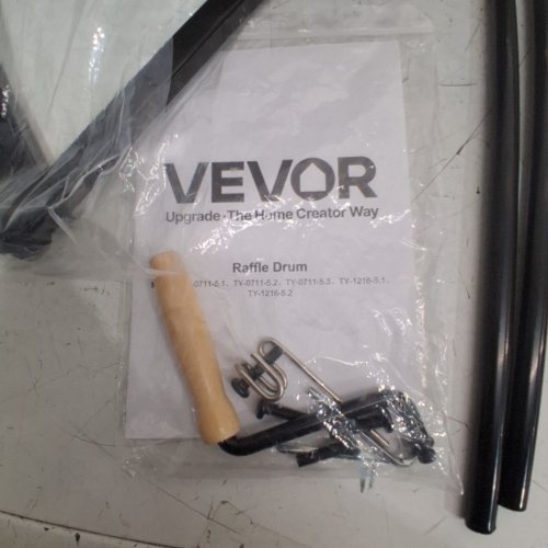 VEVOR RAFFLE TICKET SPINNING DRUM - 16" X 12" - BLACK (MODEL: TY-1216-5.2) image 4