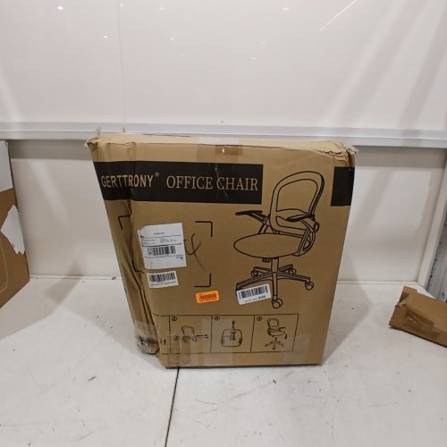 GERTTRONY ERGONOMIC OFFICE/DESK CHAIR WITH WHEELS AND MESH SUPPORT - BLACK - (MODEL: YH-1026A) image 6