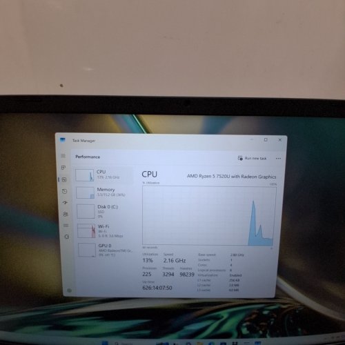 ACER ASPIRE 3 15.6" FULL HD IPS TOUCH DISPLAY LAPTOP | AMD RYZEN 5 7520U | 16GB RAM DDR5 | WI-FI 6 | WINDOWS 11 HOME - BLUE - (MODEL:A315-24PT-R05E) image 6