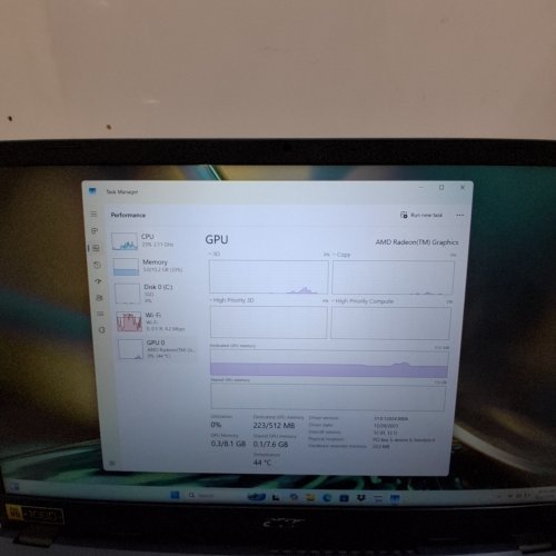 ACER ASPIRE 3 15.6" FULL HD IPS TOUCH DISPLAY LAPTOP | AMD RYZEN 5 7520U | 16GB RAM DDR5 | WI-FI 6 | WINDOWS 11 HOME - BLUE - (MODEL:A315-24PT-R05E) image 10