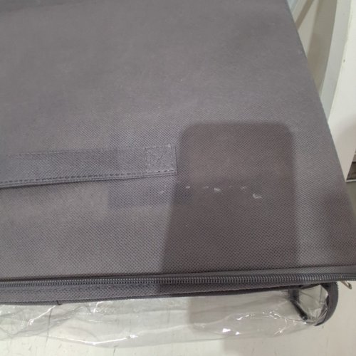 3PK UNDER BED FOLDABLE CLOTH STORAGE BIN WITH CLEAR WINDOW - 16" X 12" / 12 COMPARTMENTS - GREY image 3