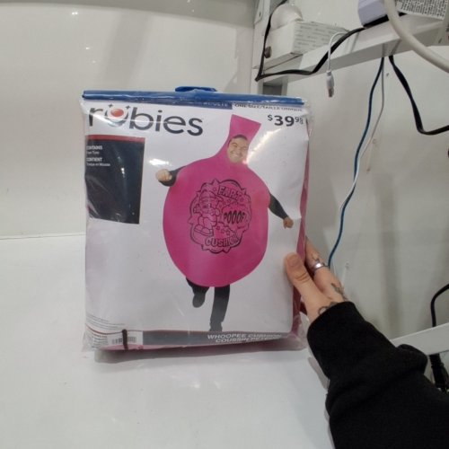ADULT RUBIES WHOOPEE CUSHION COSTUME - OSFM - PINK (STYLE: F76332) image 2