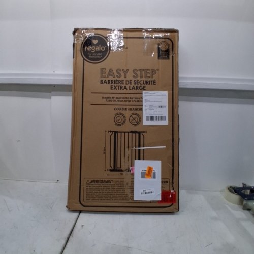 REGALO EASY STEP EXTRA WIDE BABY GATE - 30" X 29"-49" - WHITE (MODEL: 1164 EW DS) image 3
