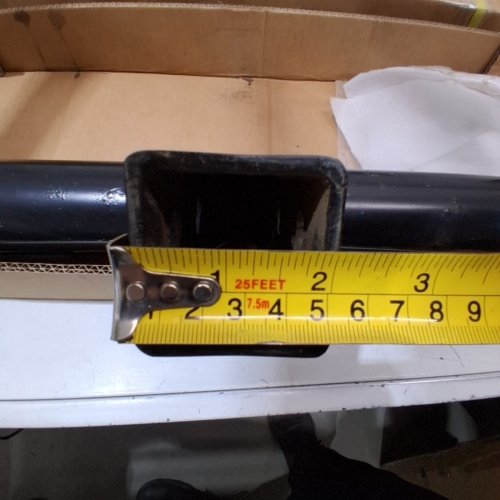 ARMORDILLO ROUND TUBING STEEL HITCH STEP FOR CLASS 4 TRAILER HITCH - 2" HITCH MOUNT - BLACK image 3