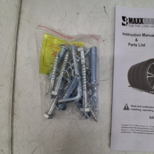 MAXXHAUL 70489 - 300LB CAPACITY FOLDABLE AND ADJUSTABLE WALL MOUNT TIRE RACK image 3