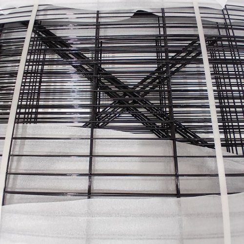 8PC GETLAY METAL ANIMAL BARRIER GARDEN FENCE SET - 32" X 18FT - BLACK image 4