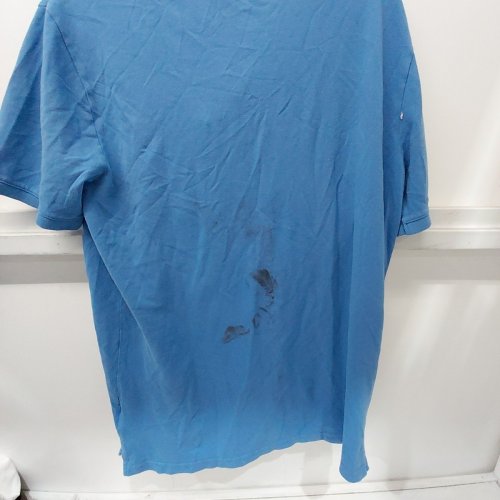 MEN'S GAP MOISTURE WICKING POLO SHIRT - LARGE - BLUE image 3