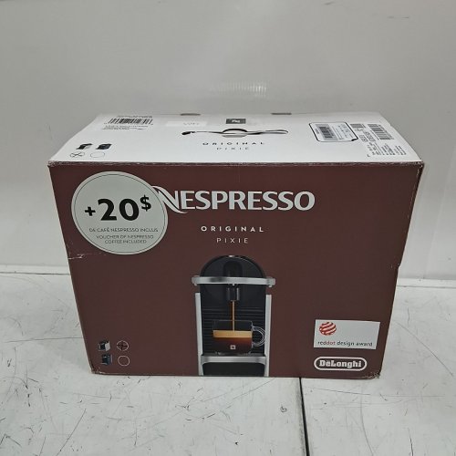 NESPRESSO BY DE’LONGHI PIXIE SINGLE SERVE ESPRESSO MACHINE - 40ML / 110ML - ALUMINUM/BLACK (MODEL: EN127SCA) image 9