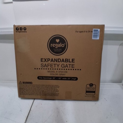 GRAY EXPANDABLE PLASTIC SAFETY GATE - GREY (0723 DS) image 3