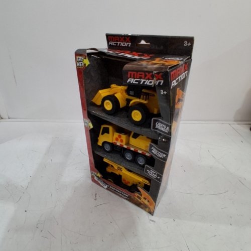 3PC MAXX ACTION MINI CONSTRUCTION LIGHTS & SOUNDS VEHICLES (MODEL: 101986) image 3