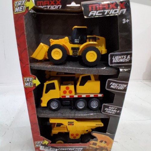 3PC MAXX ACTION MINI CONSTRUCTION LIGHTS & SOUNDS VEHICLES (MODEL: 101986) image 4