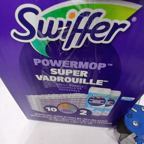 3PC SWIFFER POWERMOP REFILL BUNDLE WITH 5 PAD REFILLS AND 2 CLEANING SOLUTION BOTTLES - 750ML - LAVENDER SCENT image 3