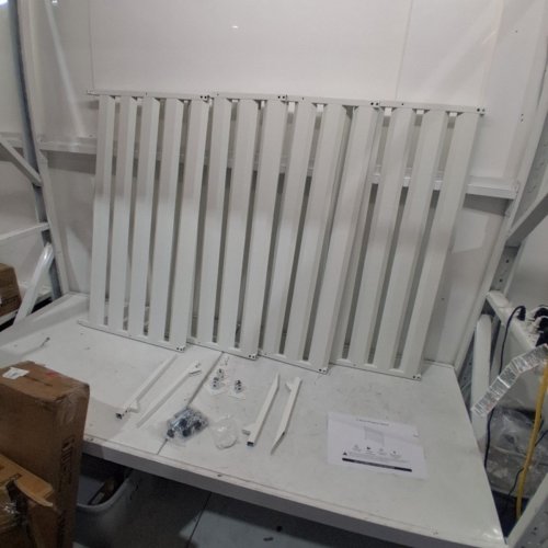 2PK PRIVACY FENCE PANEL OUTDOOR DECORATIVE FENCE - 45.6" X 50.3" - WHITE (MODEL:WL4238WT2PK) image 3