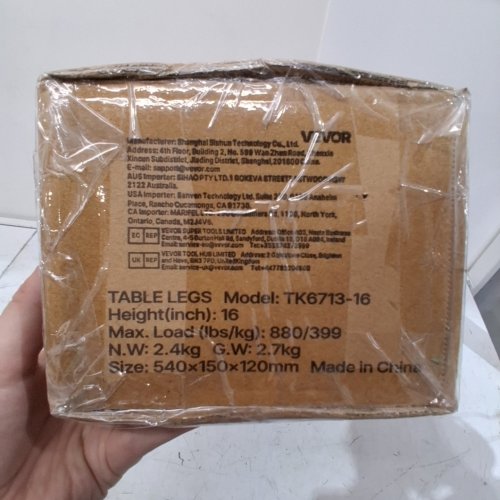 4PK METAL HAIRPIN TABLE LEGS - 16" (MODEL: T673-16) image 2