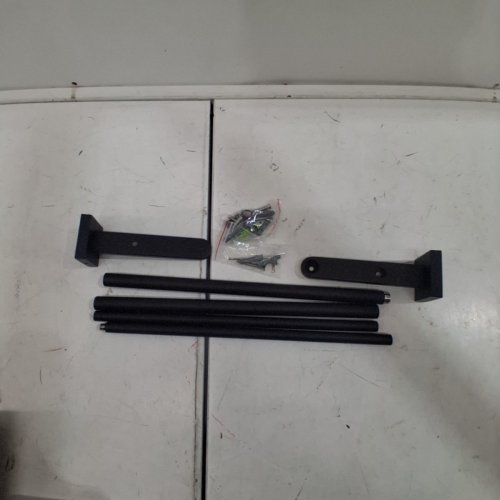 MIYILI BATHROOM DOUBLE TOWEL RACK BRUSHED - 24" - MATTE BLACK (MODEL:B0861WG85P) image 3