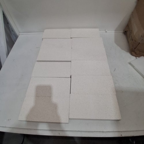 12PC SIMOND STORE INSULATING FIRE BRICKS- 1.25" X 4.5" X 9" - BEIGE - (MODEL: HFK-25) image 2
