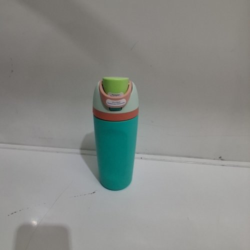 OWALA FREESIP STAINLESS STEEL WATER BOTTLE WITH STRAW - 16 OZ - BLUE/GREEN (MODEL: 2856617) image 2