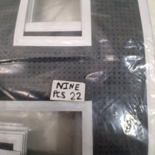 22PC HEAT PRESS OR IRON ON PATCHES FOR JERSEYS - NUMBER '9' - BLACK\WHITE image 2