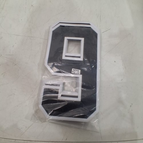 22PC HEAT PRESS OR IRON ON PATCHES FOR JERSEYS - NUMBER '9' - BLACK\WHITE image 3