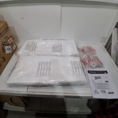 SHELTERLOGIC ENCLOSURE KIT FOR SUPERMAX CANOPY - WHITE - 100% WATERPROOF SEAMS - 12FT - 26FT - COVER ONLY (MODEL:25776) image 2