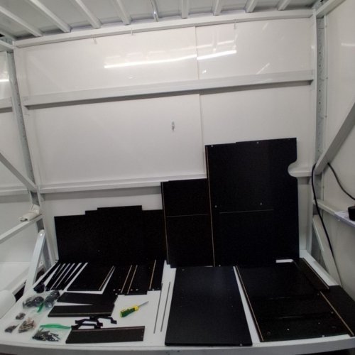 VASAGLE 3-DRAWER LATERAL FILE CABINET WITH OPEN STORAGE SHELVES - 31.5" X 26" - BLACK (MODEL:OFC041BE01) image 2