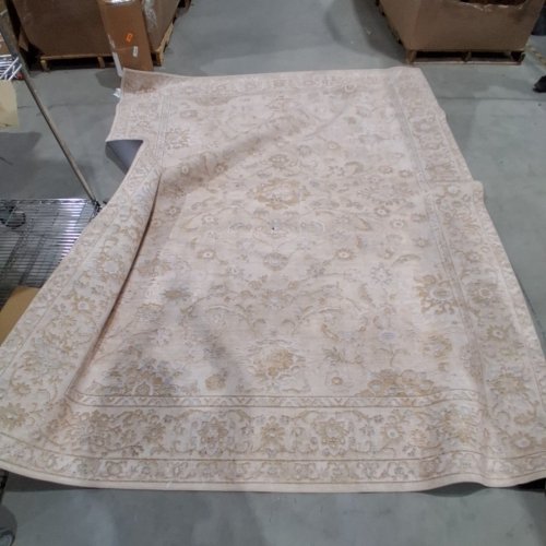 FLORAL INDOOR AREA RUG - 8FTX10FT - BEIGE image 2