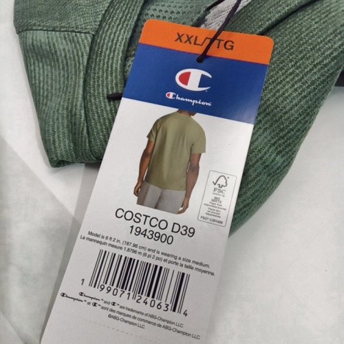 MENS CHAMPION ACTIVE T SHIRT - XXL - GREEN (STYLE: 1943900) image 2