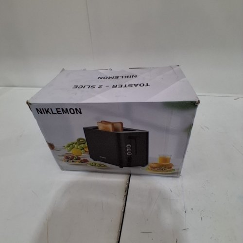 NIKLEMON 2 SLICE TOASTER WITH WIDE SLOTS -750W - 6 SETTINGS - BLACK (MODEL: T-46U) image 5