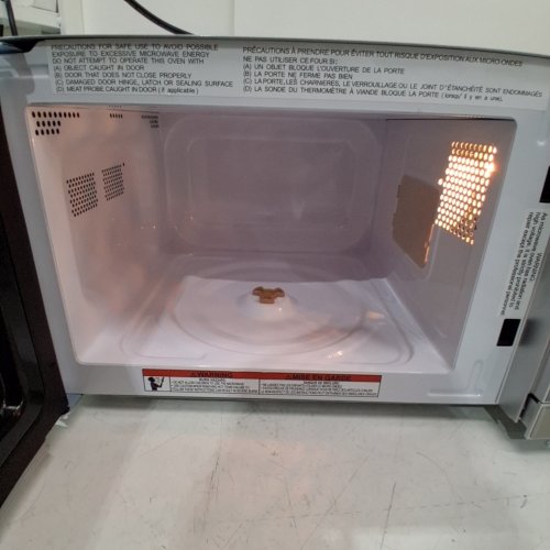 TOTAL CHEF COMPACT COUNTERTOP MICROWAVE OVEN - DIGITAL TOUCHSCREEN CONTROLS -ONE-TOUCH PUSH-BUTTON OPENING - SILVER STAINLESS STEEL (MODEL: TCM0-07-SS) image 3