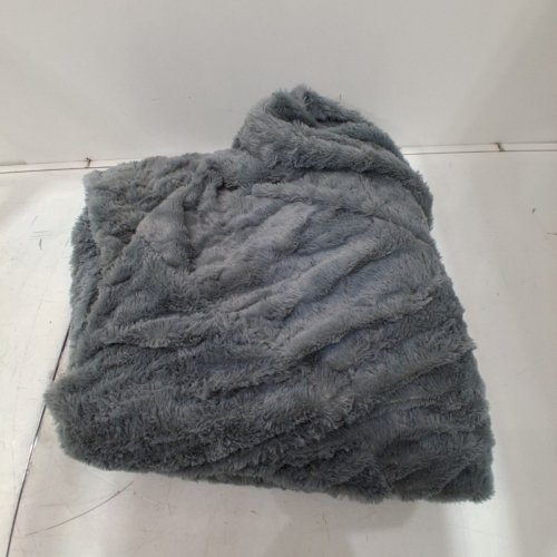 PLUSH FUZZY BEAN BAG CHAIR COVER - GRAY image 3