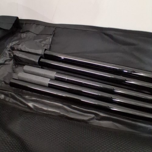 LEXUS BOUTIQUE BOOTH TABLE COVER WITH STAND - 69" X 27" - BLACK image 4