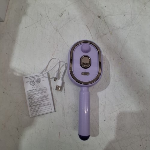 ELECTRIC SPRAY RETRACTABLE AIR CUSHION MASSAGE HAIR COMB - PURPLE image 4