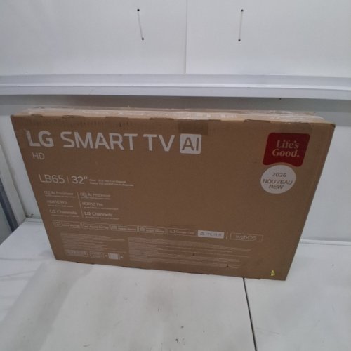 LG LB65 HD LED SMART WEBOS TV - 32" - BLACK (MODEL: 32LB650BPUA) image 5