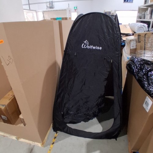 WOLFWISE PORTABLE POP-UP PRIVACY SHOWER/CHANGING ROOM/TOILET/ TENT - 78.7" X 47.2" X 47.2" - BLACK - (MODEL: LP25068.03BL)) image 2
